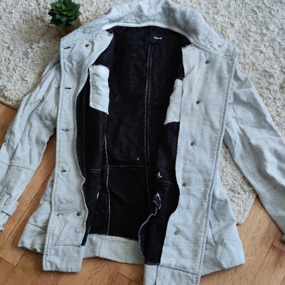 Heather Gray Hurley Hooded Coat - Picture 4 of 4